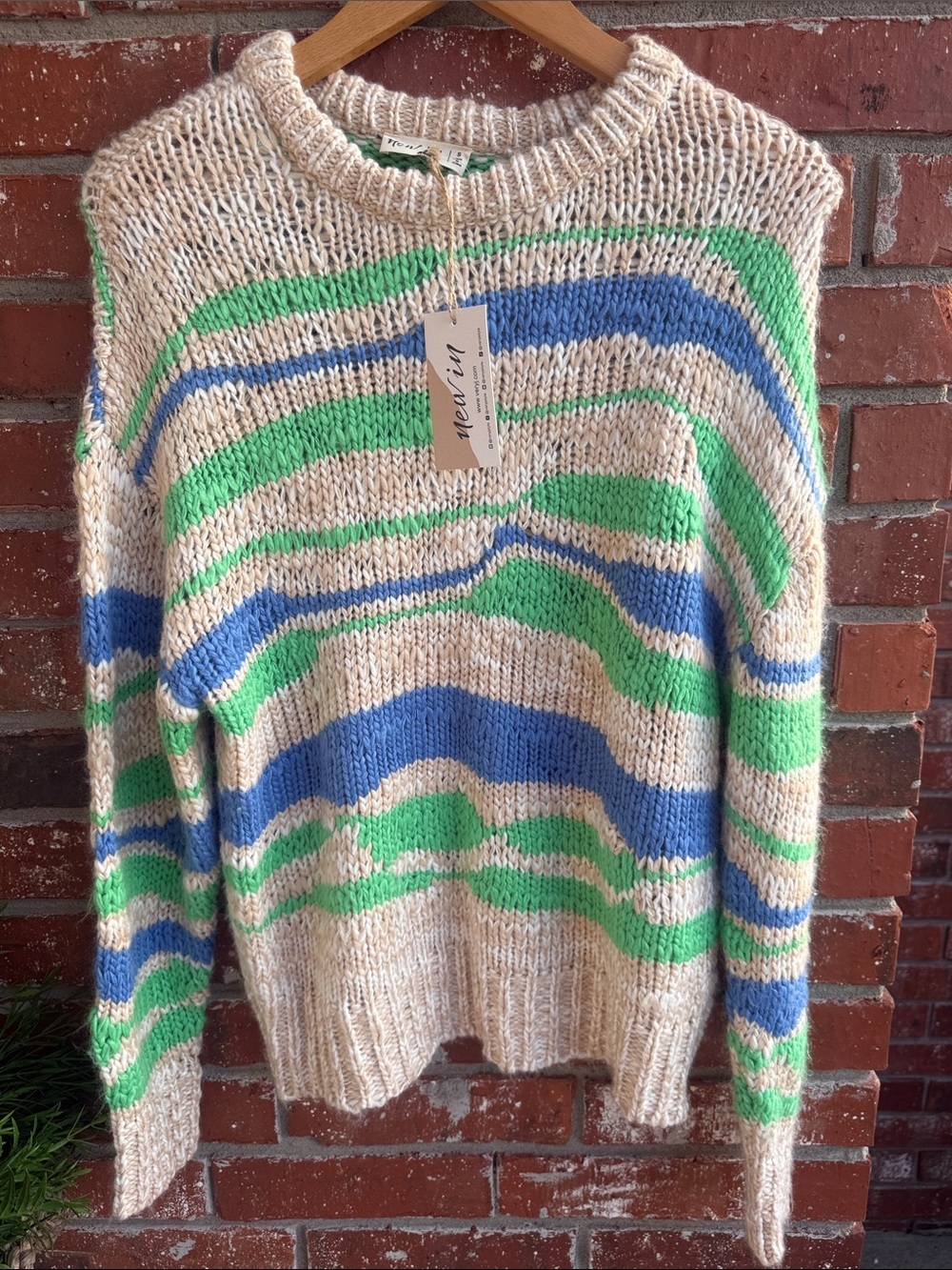 Very J Multicolor Striped Knit Sweater
